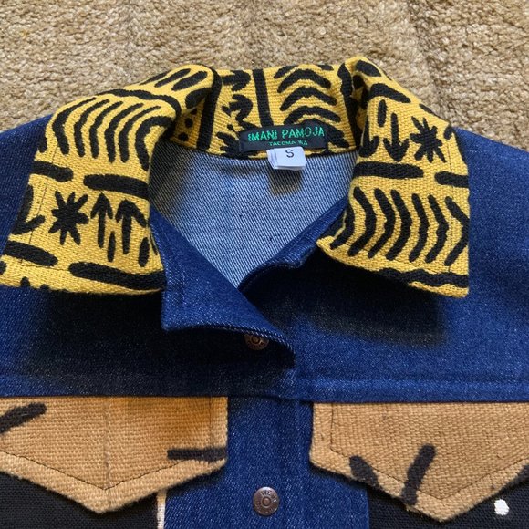 NWOT - Denim And Mudcloth Unisex Vest - Picture 2 of 4